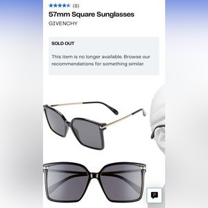 57mm Square Sunglasses
GIVENCHY